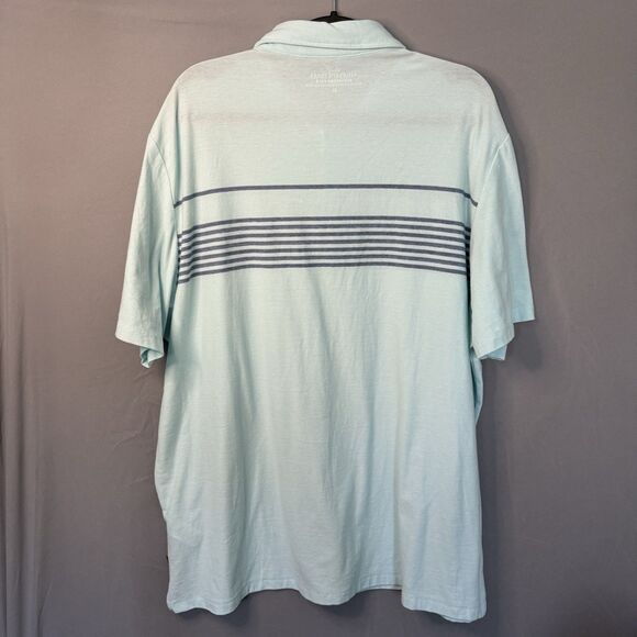 Vineyard Vines Edgartown Pique Golf Performance Polo Shirt Men XL Blue Stripe - Picture 3 of 9